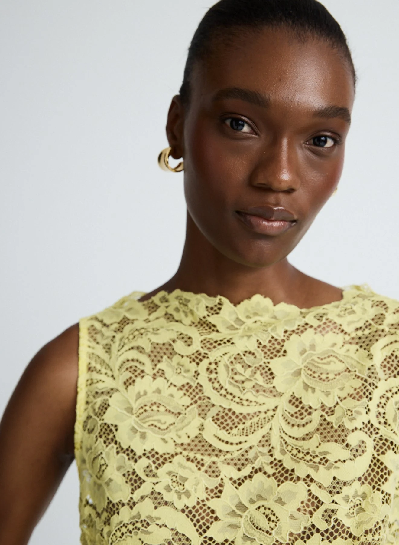 Luella Top | Yellow Lace - Image 3