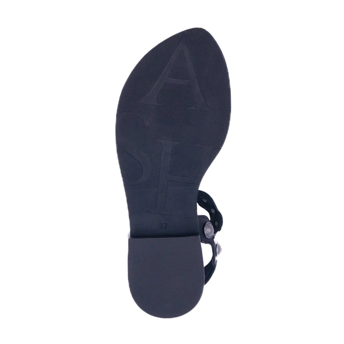 Phanny Leather Studded T-Strap Sandal | Black - Image 6