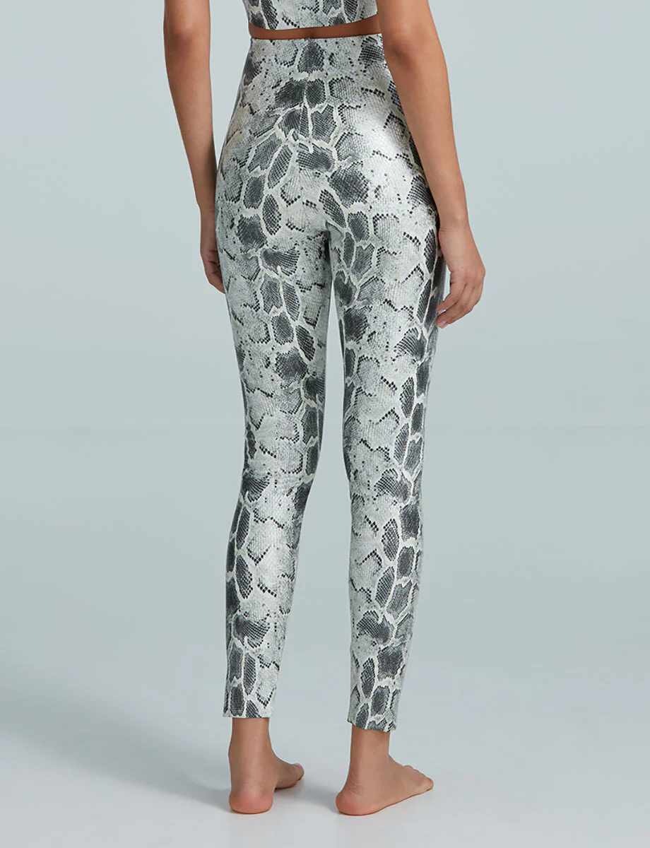 Faux Leather Animal Legging | Fog Python - Image 5