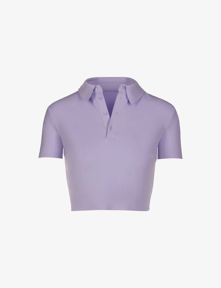 Neoprene Polo Shirt | Lilac
