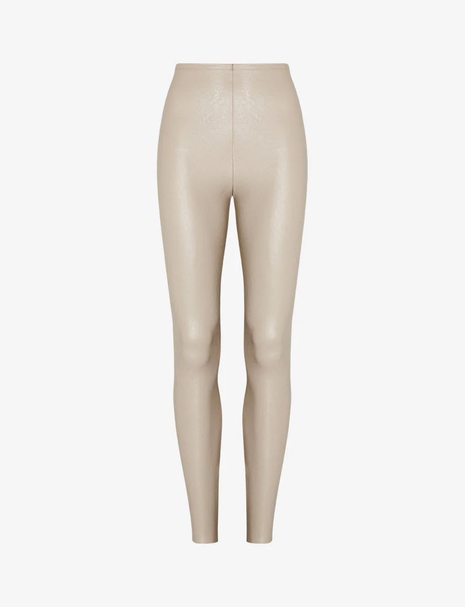 Faux Leather Legging | Sand - Image 3