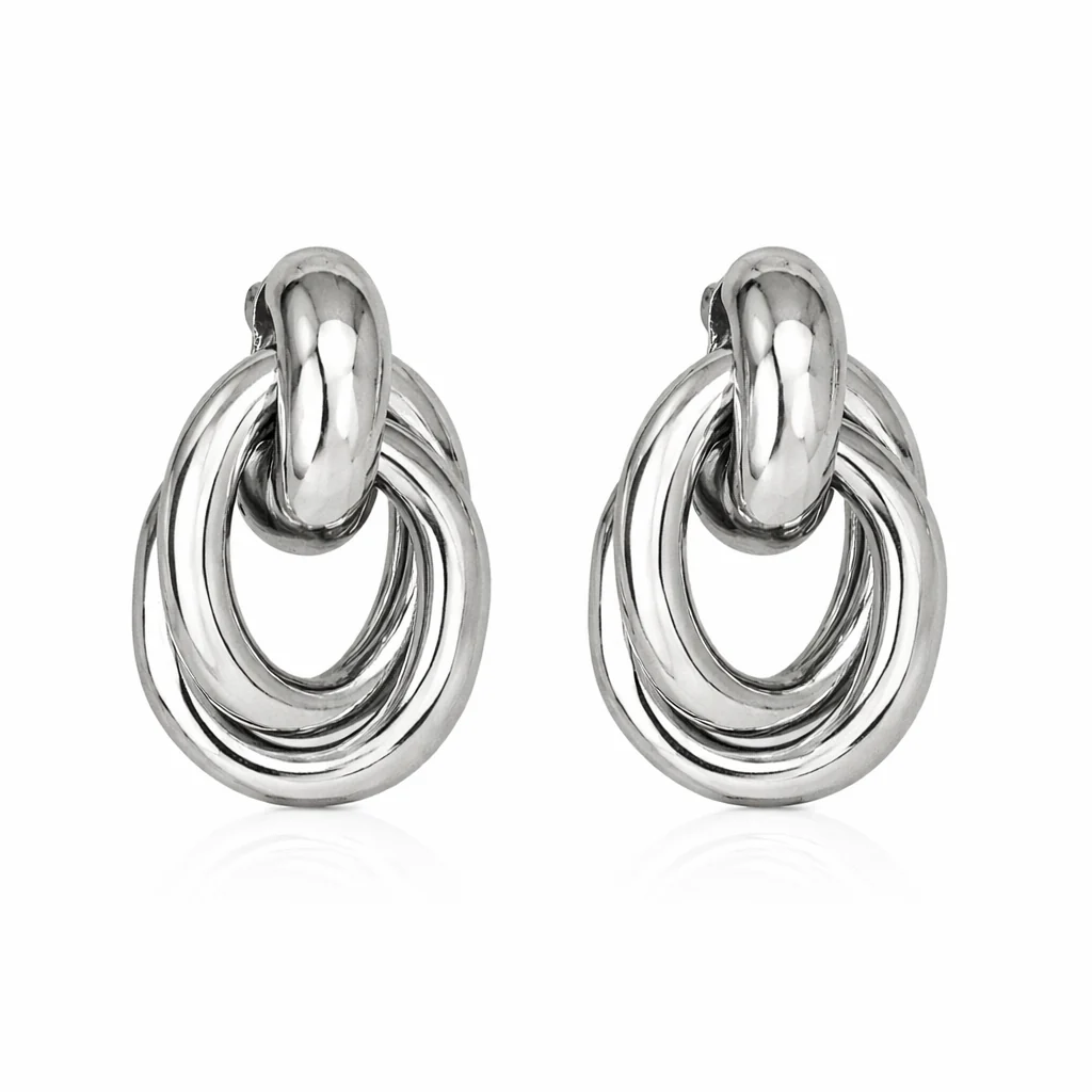 Lolly Earrings | Rhodium-Plated