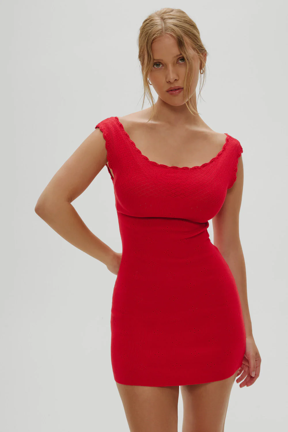 Leila Mini Dress | Red Rose - Image 6
