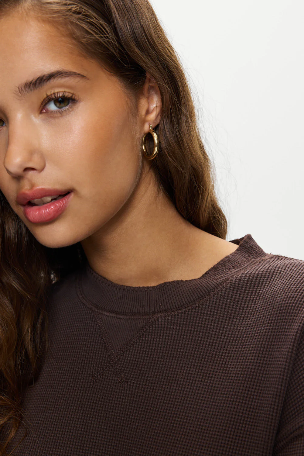 Noah Thermal Long Sleeve Shirt | Walnut - Image 4