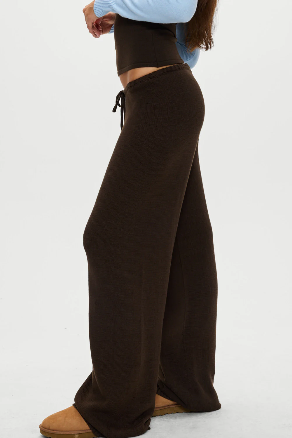 Wesley Knit Pants | Chocolate Brown - Image 5
