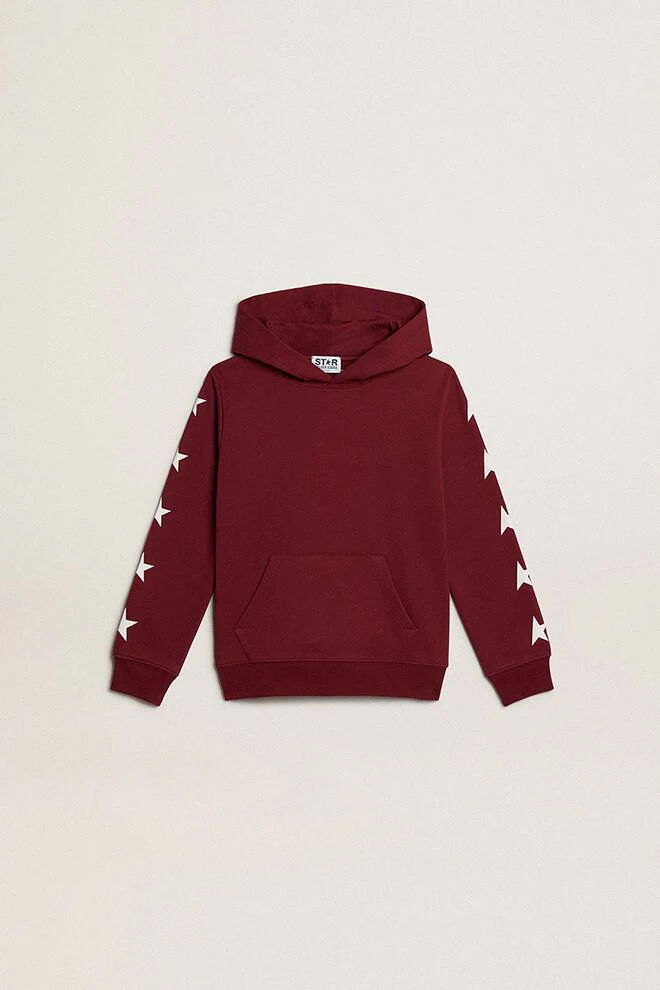 Kids | Red Sweatshirt with White Maxi Star On The Back | Windsor Wine - Image 2