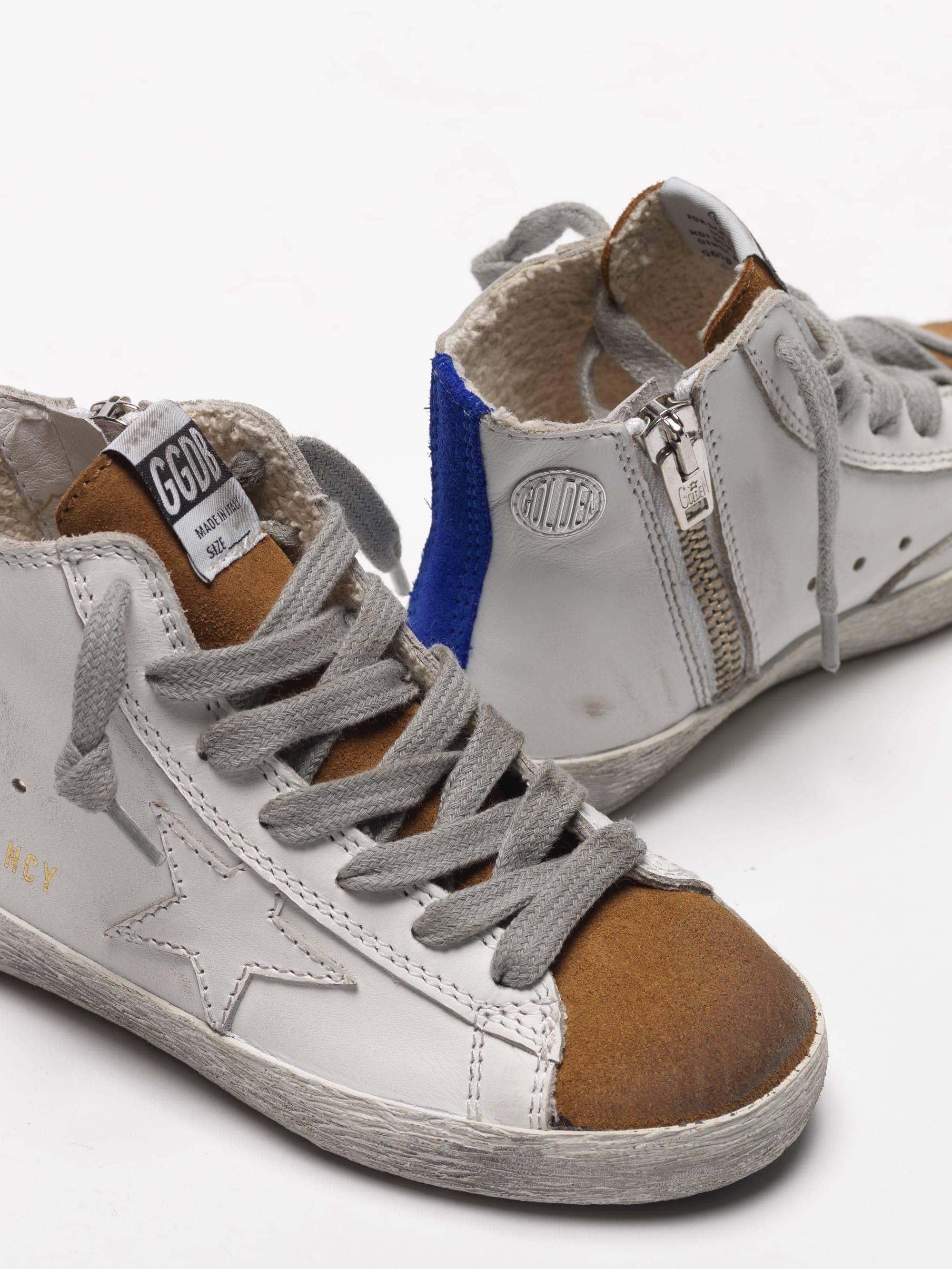 Kids | Sneakers Francy White Leather-Copper-Ice Laces - Image 3
