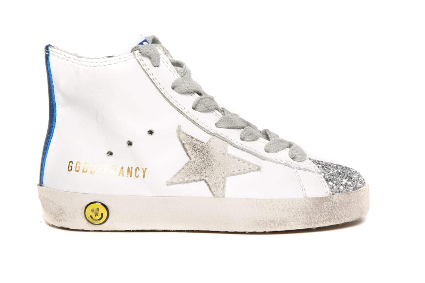 Kids | Sneakers Francy White Leather-Silver Glitter - Image 2