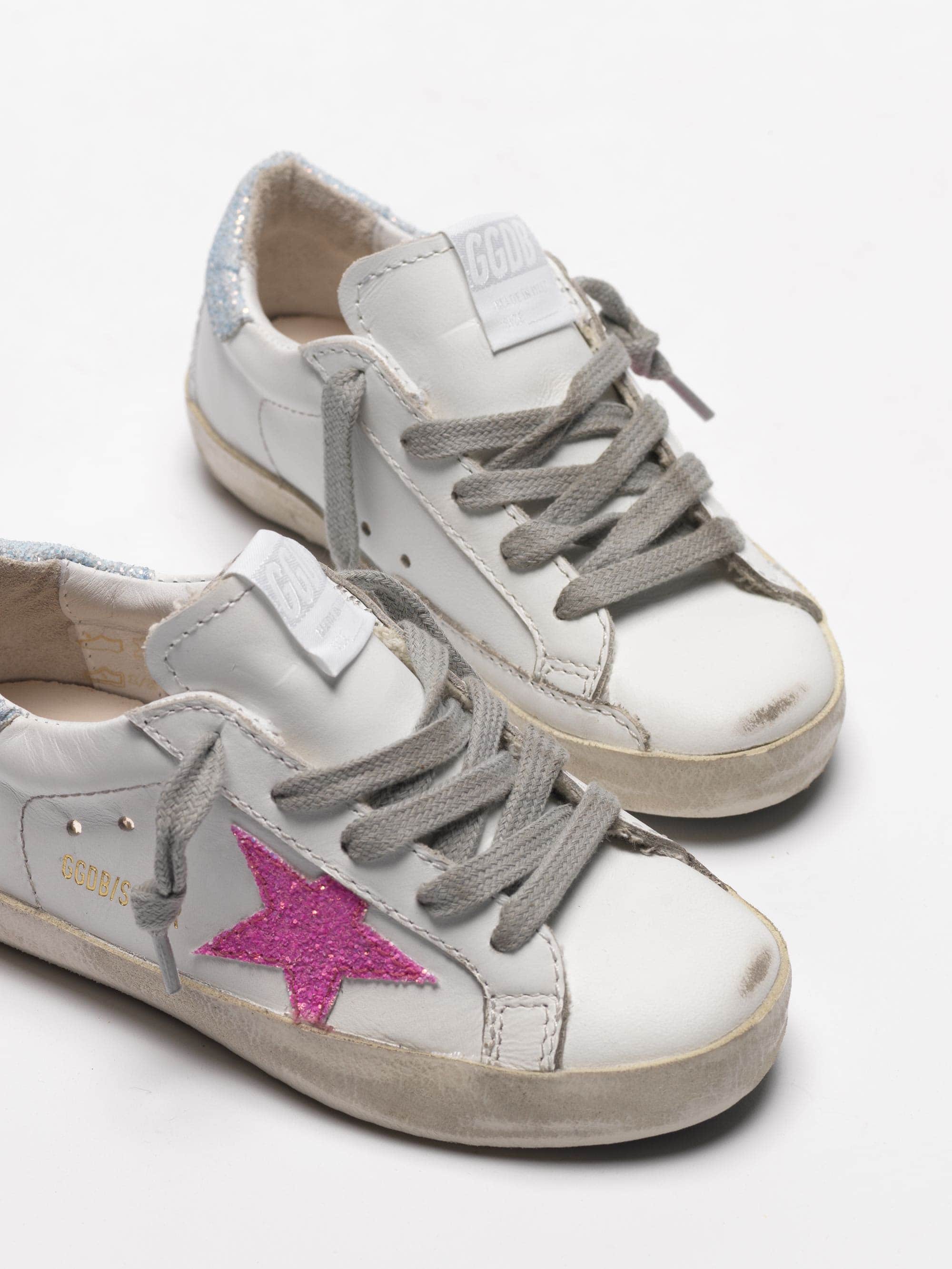 Kids | Sneakers Super-Star White Leather-Azure - Image 4