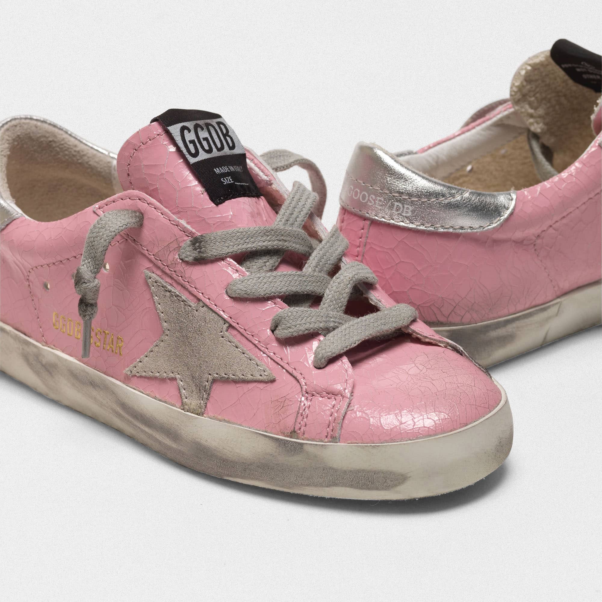 Kids | Superstar Sneakers Crackle Patent Leather - Image 4