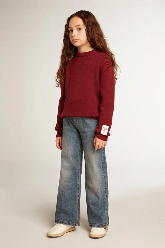 Kids | Sweater Burgundy & White | Windsor Wine