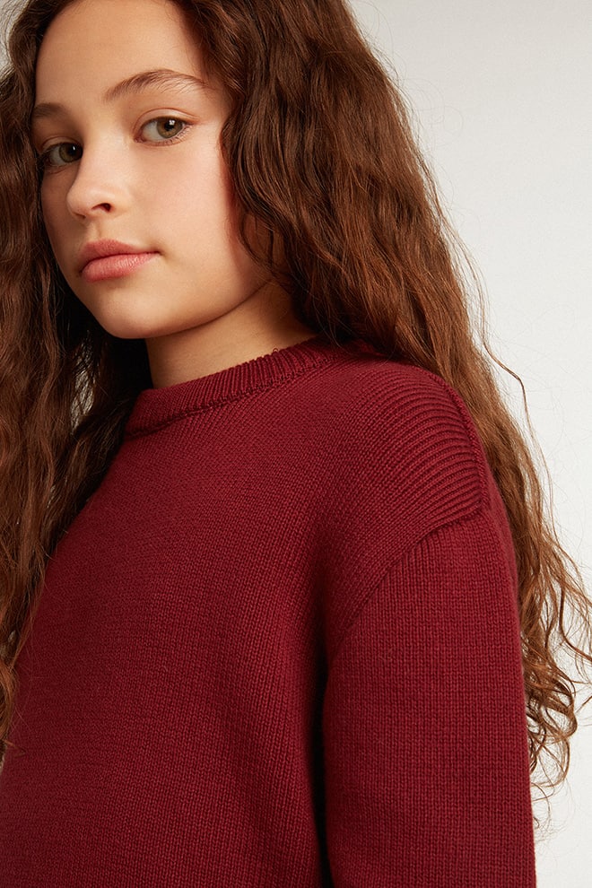 Kids | Sweater Burgundy & White | Windsor Wine - Image 3