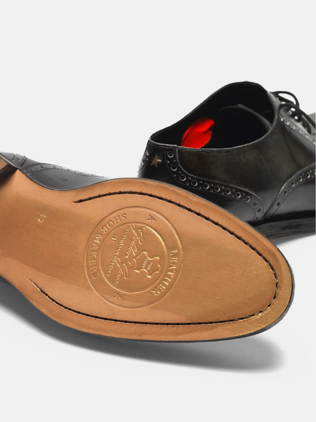 Men | Ball Shoes Made Of Leather with Brogue On The Toe - Image 3