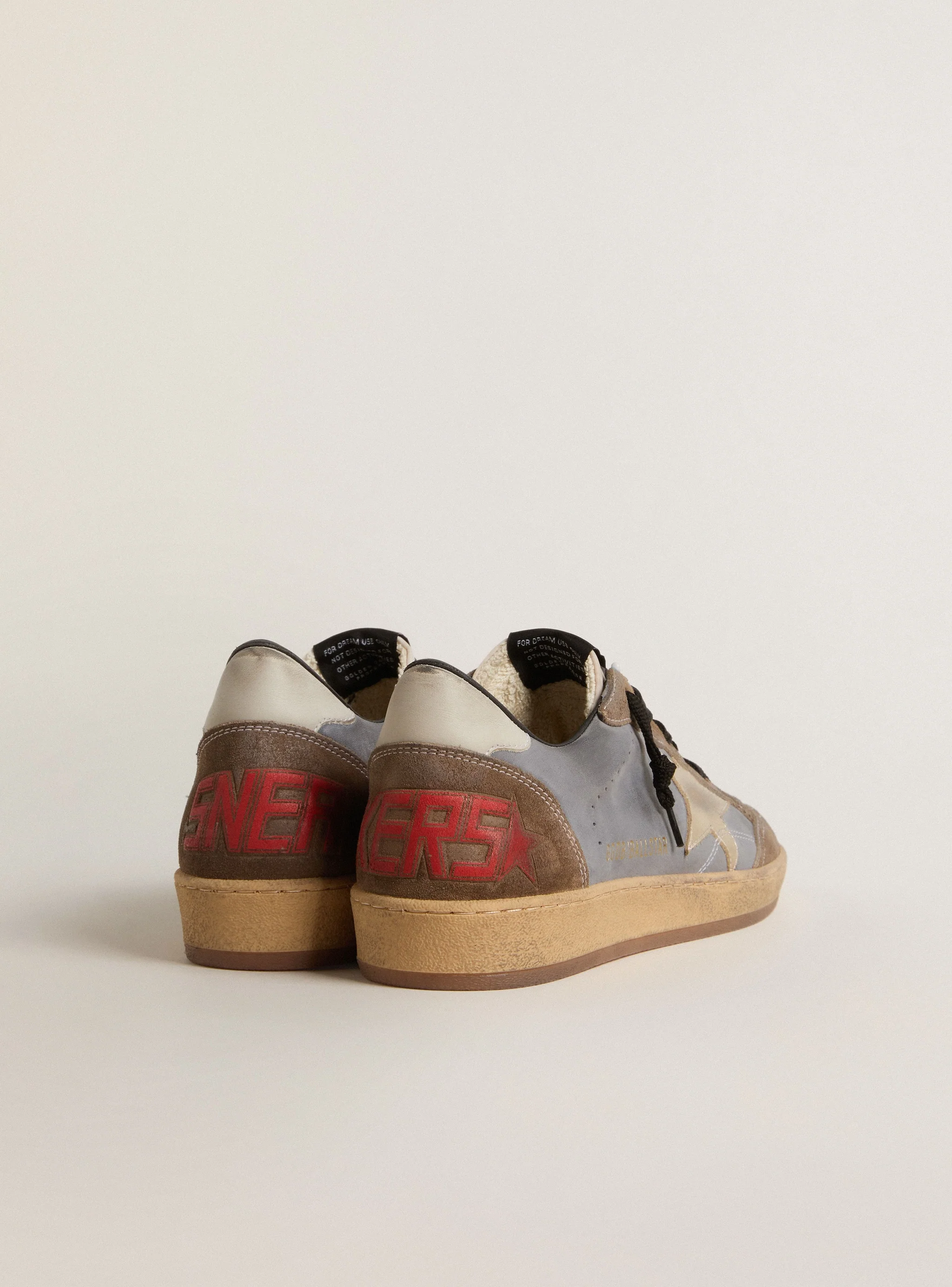 Men | Ball Star Nubuck & Suede with Gold Metallic Star | Denim Blue x Green x Beige x Platinum x White - Image 10