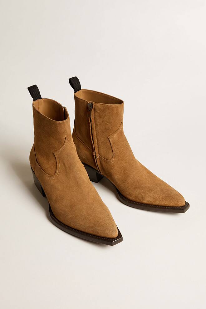 Men | Debbie Cognac Boots | Cognac - Image 4