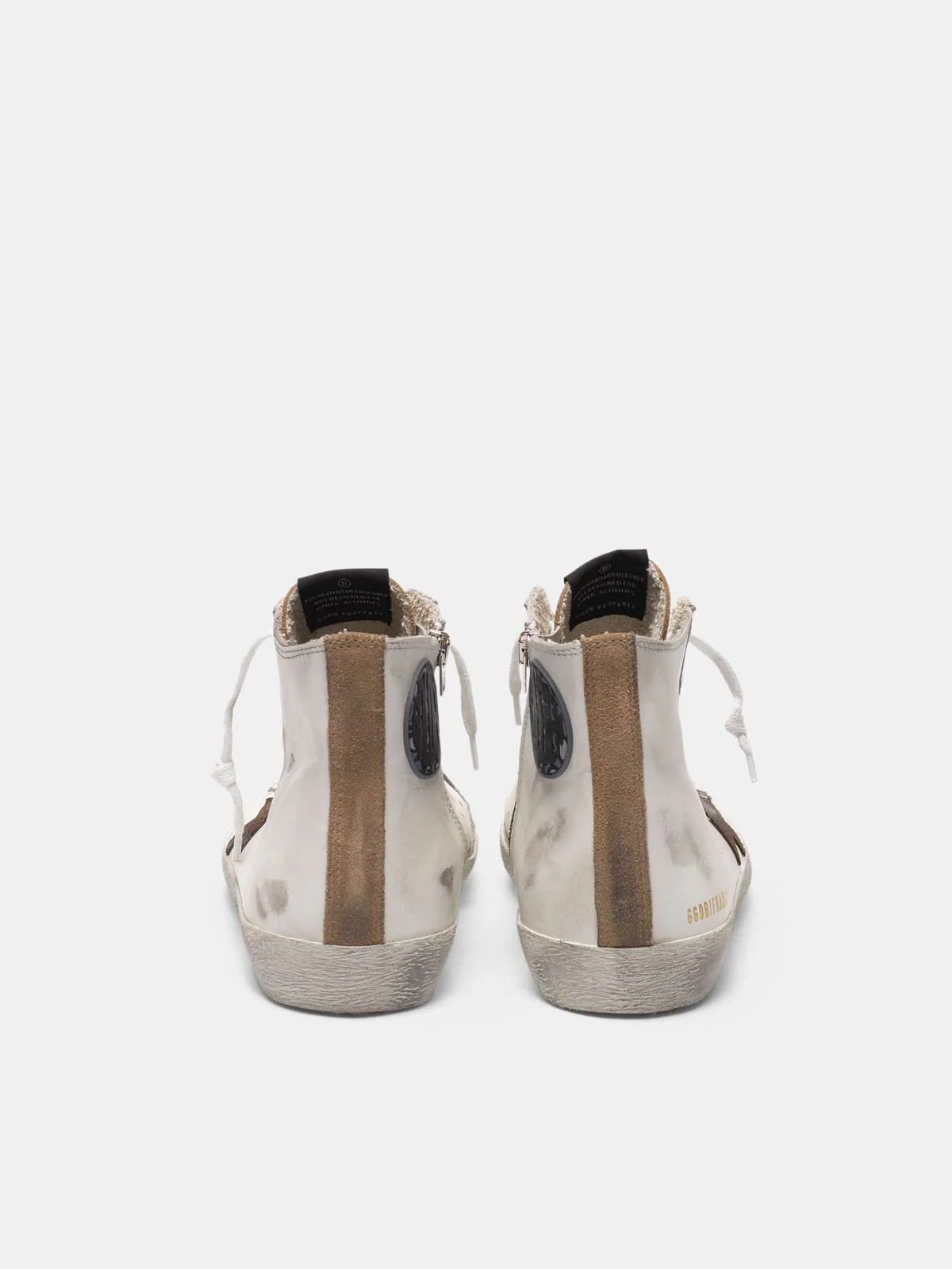 Men | Francy Sneakers Nude Suede & White Leather with Contrast Star - Image 3