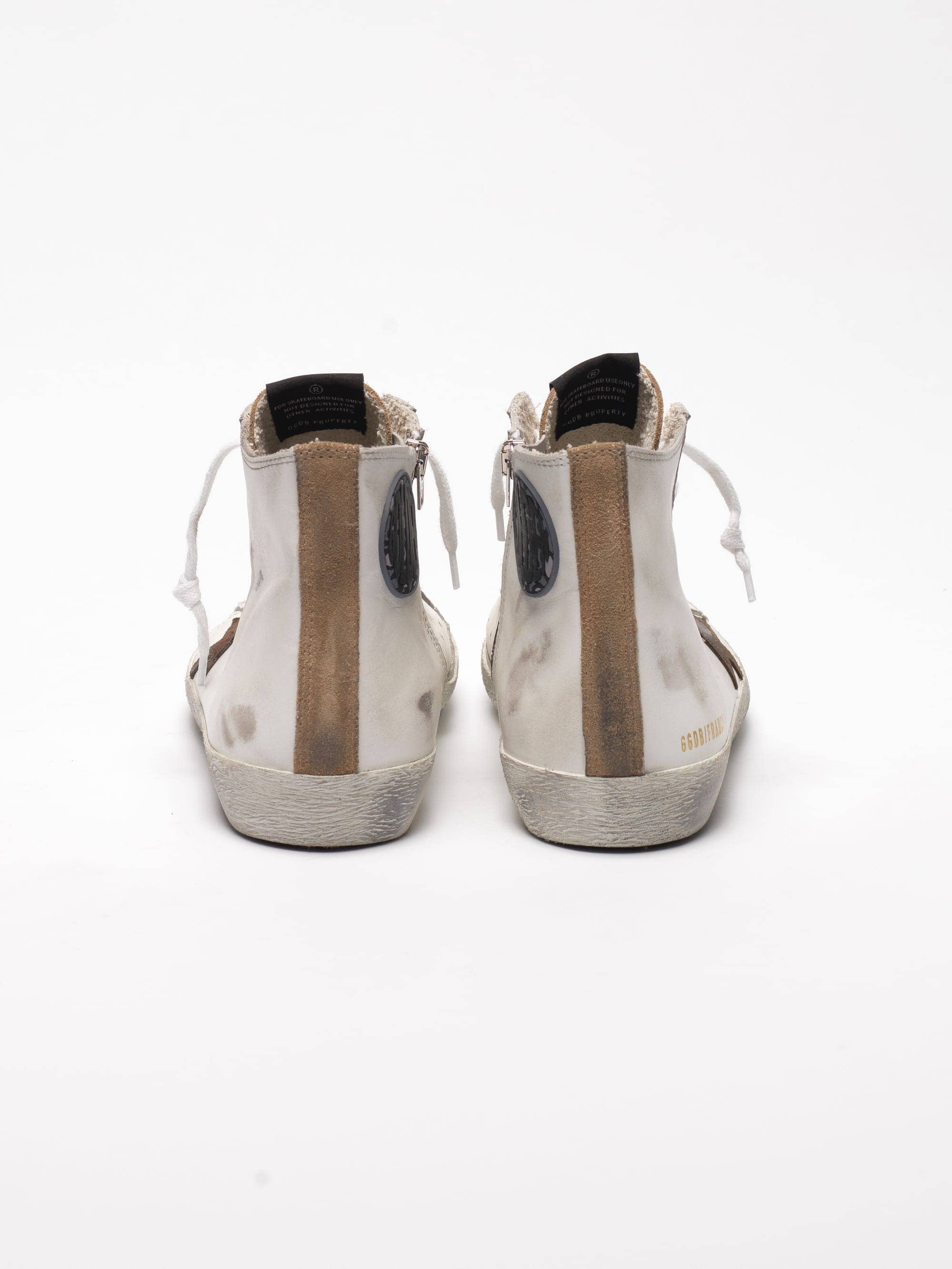 Men | Francy Sneakers Nude Suede & White Leather with Contrast Star - Image 4