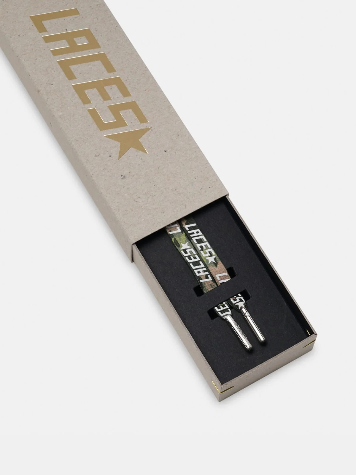 Men | Green Camouflage Laces with White Laces Print