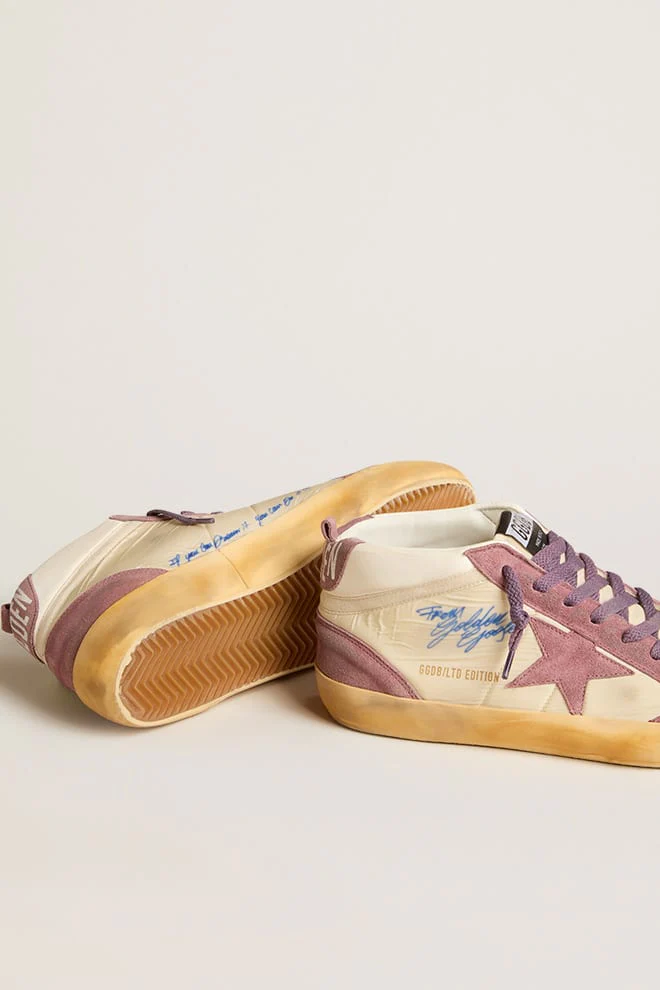 Men | Mid Star Lab Nylon & Nappa with Mauve Suede Star | Wistful Mauve x Cream x White - Image 8