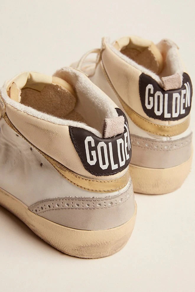 Men | Mid Star with Light Gray Suede Star & Gold Flash | White x Ivory x Light Lilac x Light Grey x Gold x Black - Image 8
