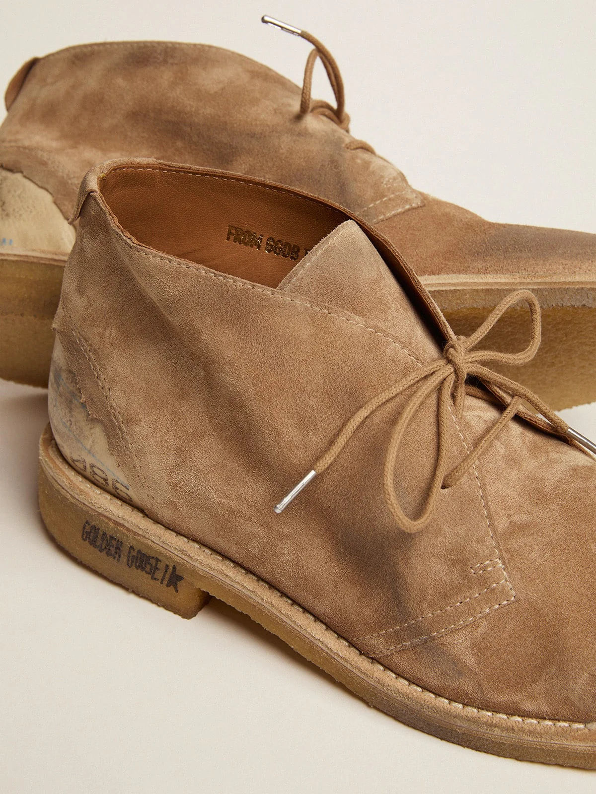 Men | Noel Ankle Boots Caramel-Colored Suede | Brown x Caramel - Image 7