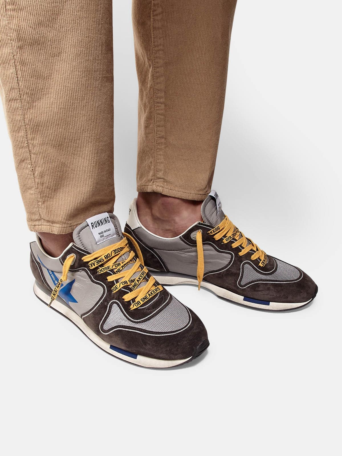 Men | Running Sneakers Suede with Nylon & Mesh Insert (V2) - Image 5
