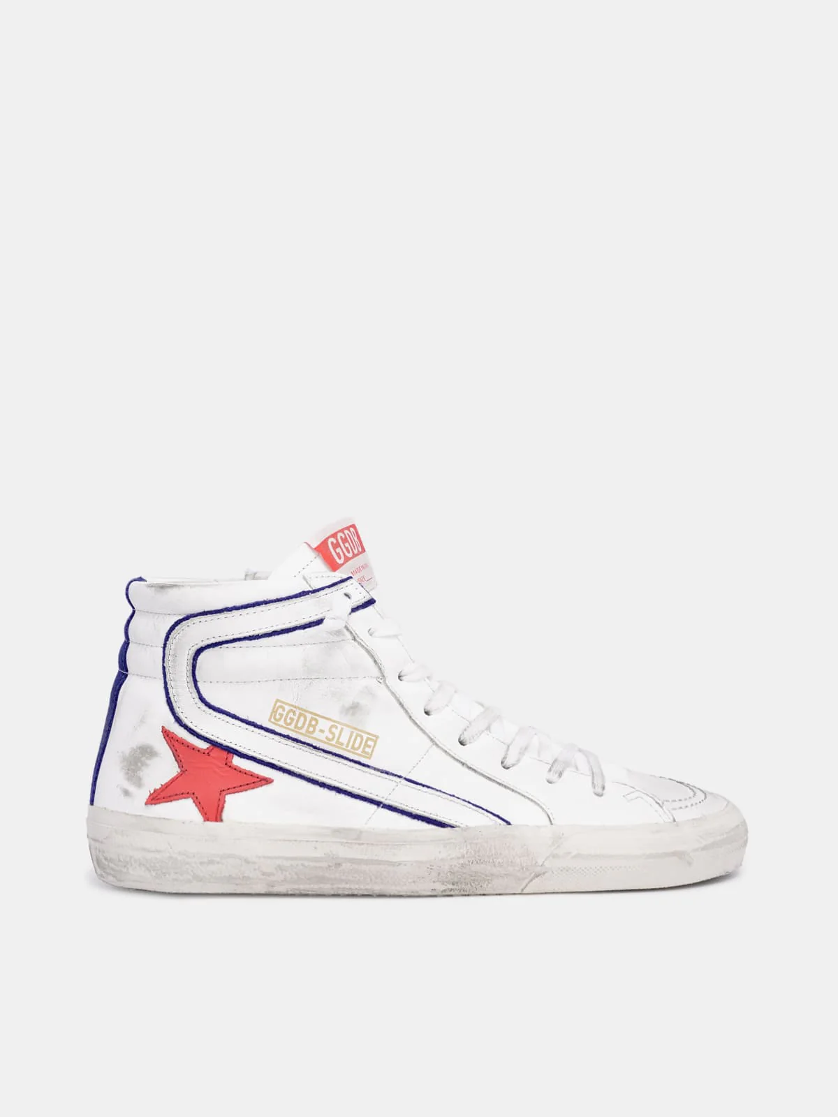 Men | Sneakers Slide White Leather-Cherry Star - Image 2