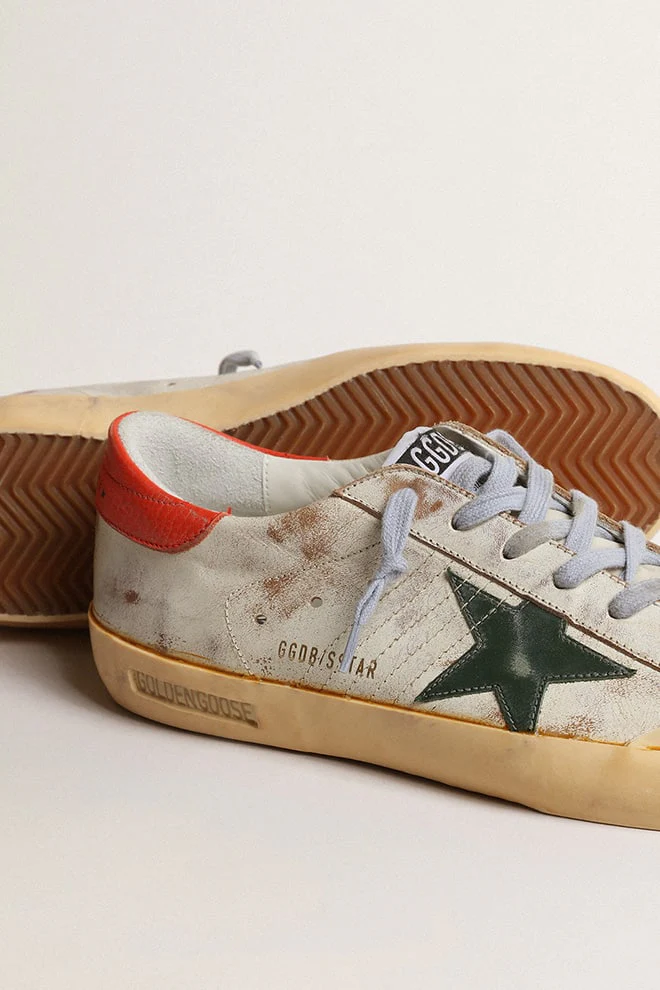 Men | Super-Star Penstar Vintage Beige with Green Star | White Tobacco x Green x Orange - Image 5