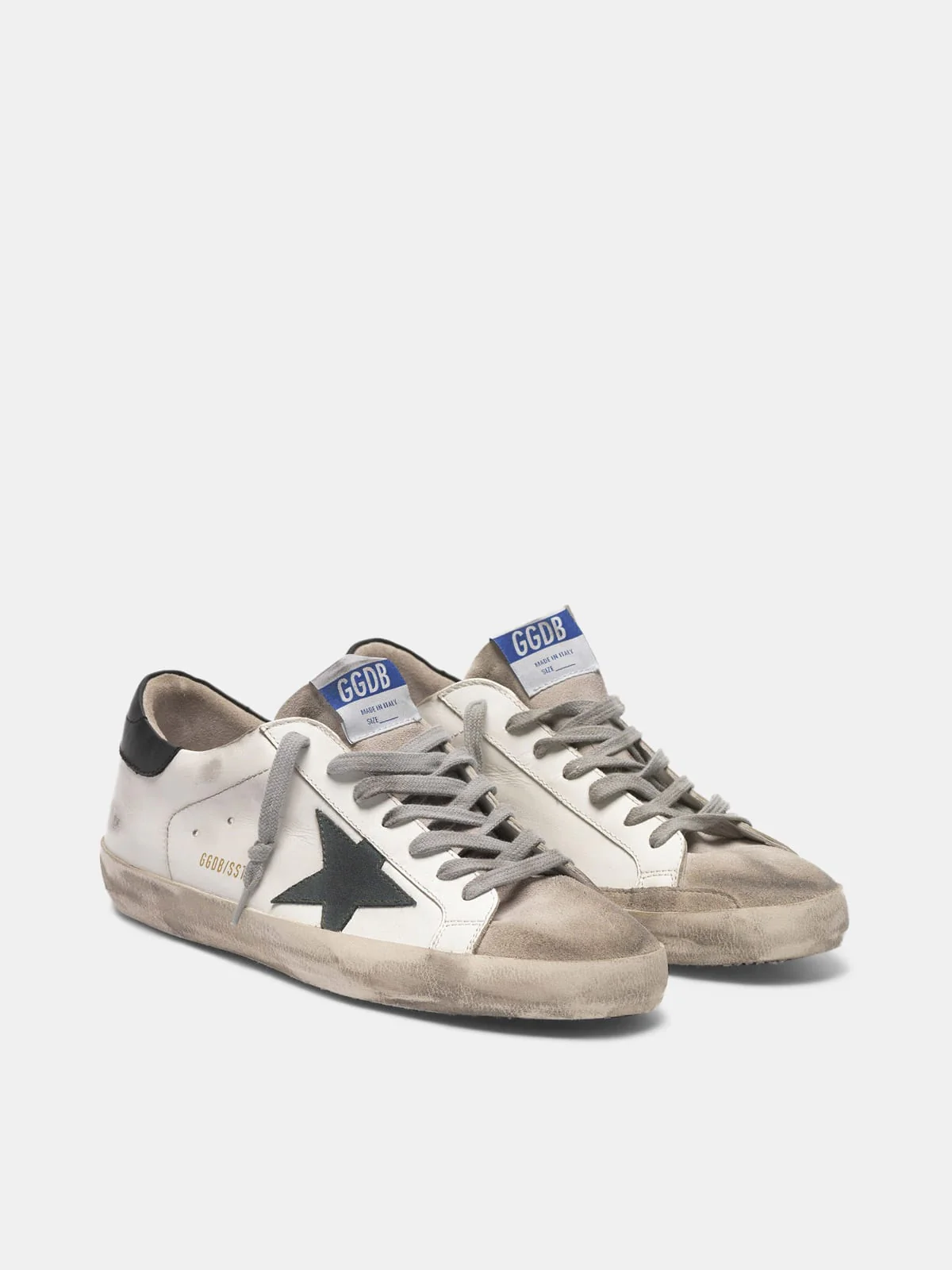 Men | Super-Star Sneakers with Suede Insert & Pine Green Star - Image 5