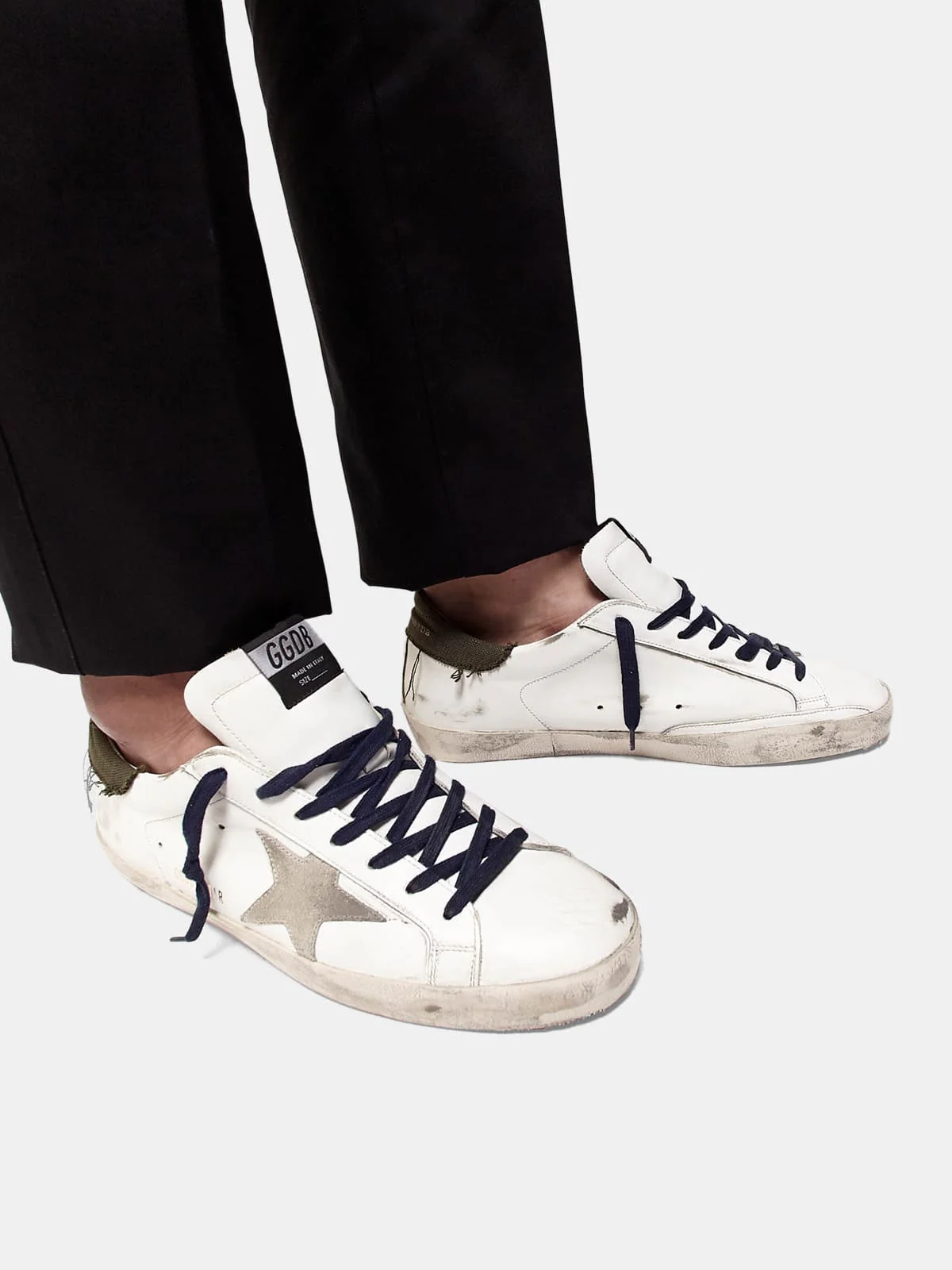 Men | Super-Star Sneakers with The Heel Tab Raw Edge Canvas - Image 5