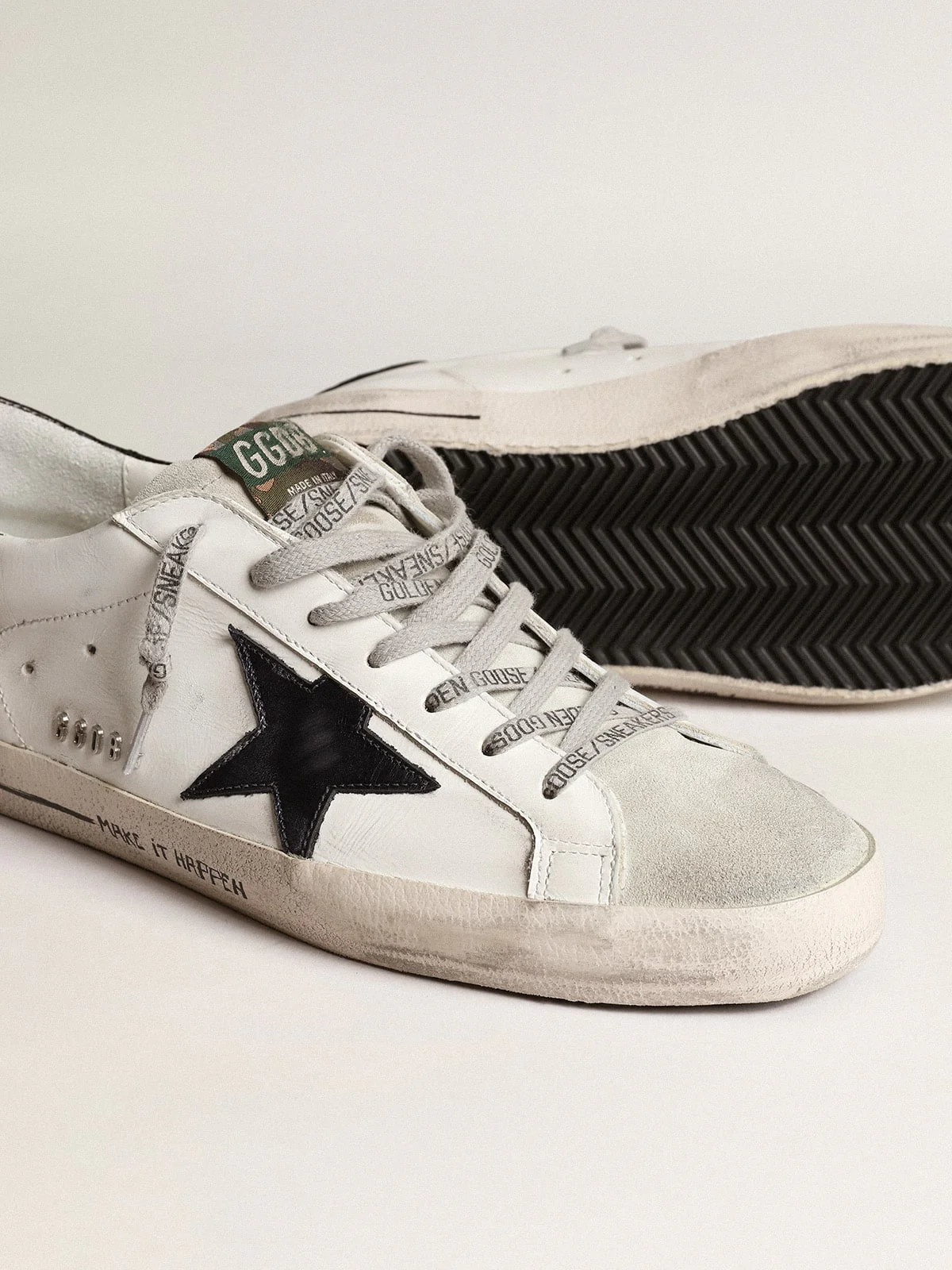 Men | Super-Star with Blue Metallic Leather Star & Black Heel Tab | White x Ice x Navy Blue x Black - Image 9