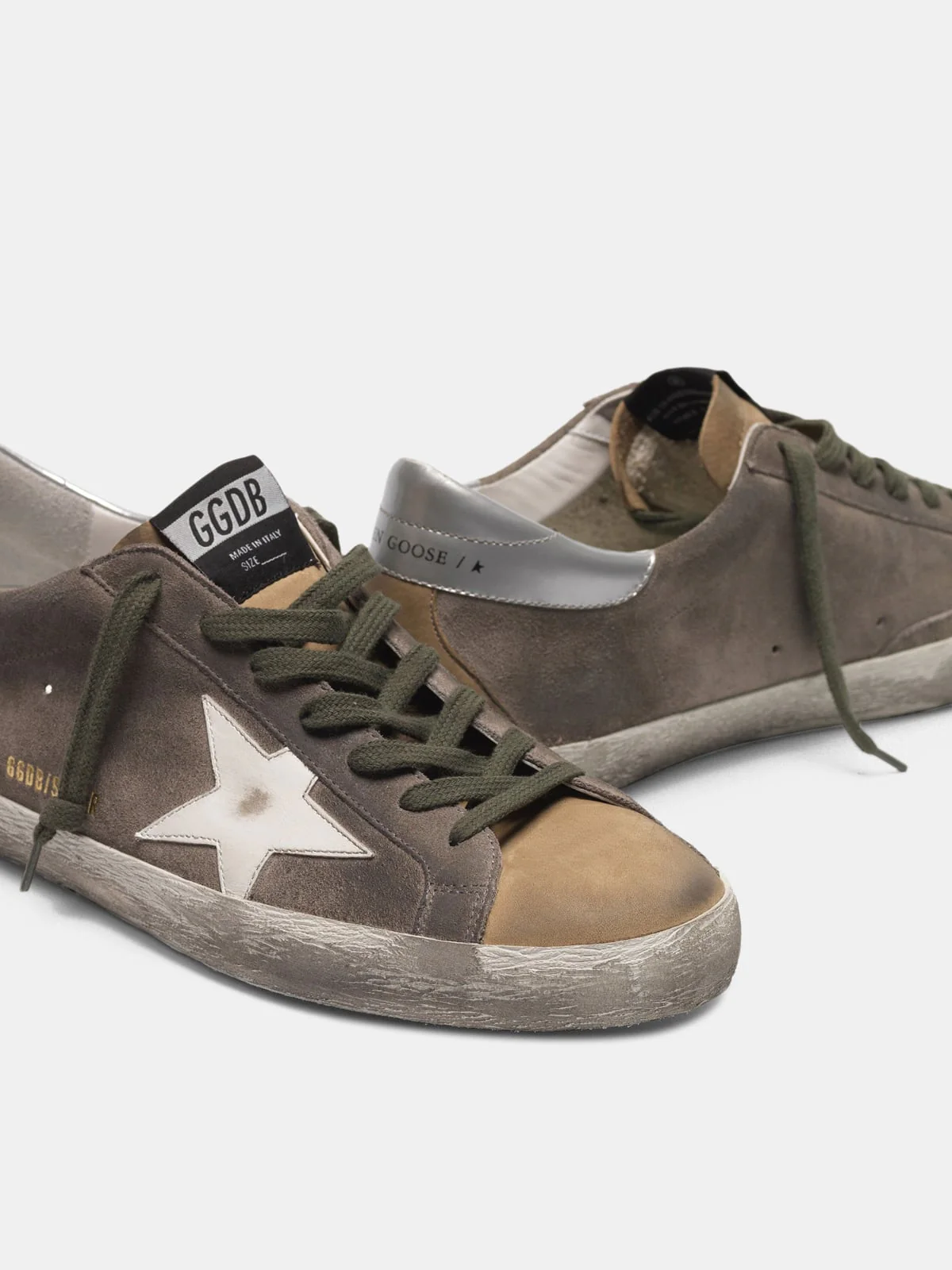 Men | Two-Tone Super-Star Sneakers Suede with White Star - Image 8