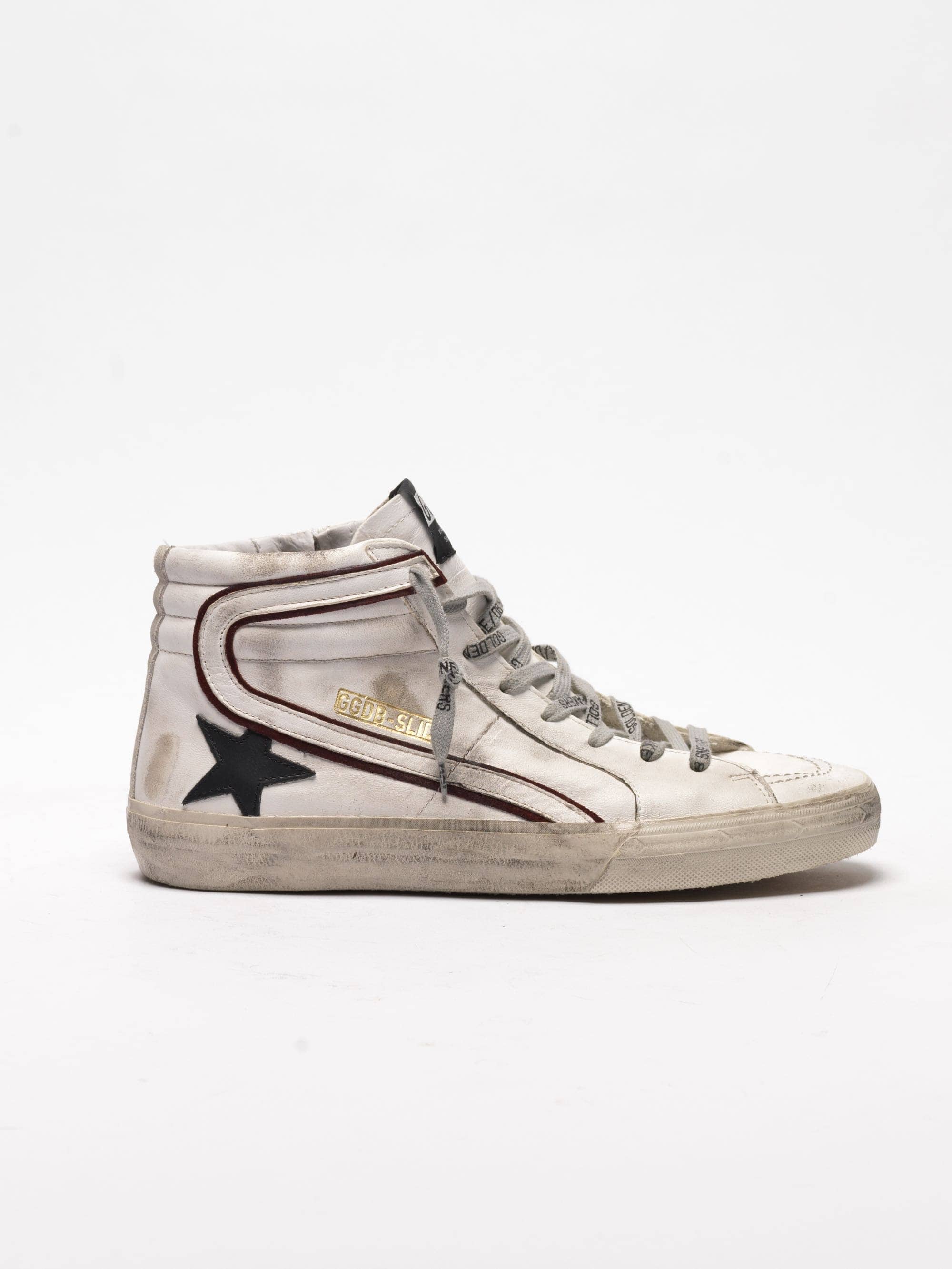 Men | White Slide Sneakers with Black Star - Image 7