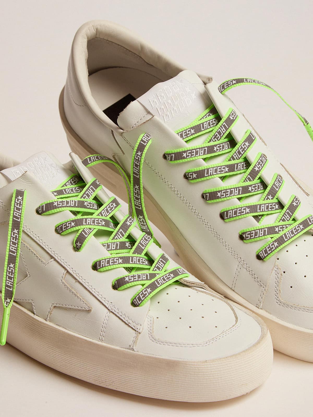 Unisex | Neon Green Reflective Laces with Laces Print (V1) - Image 2
