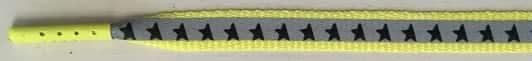 Unisex | Yellow & Grey Laces with Contrasting Black Stars - Image 2