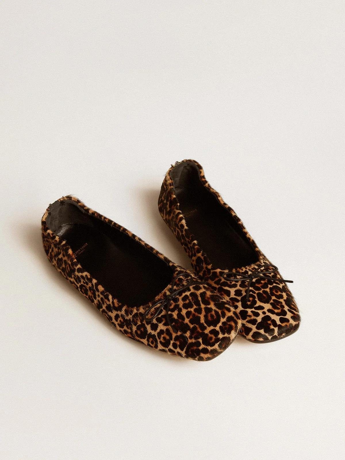 Women | Amy Ballet Flats Beige Leopard-Print Pony Skin | Beige Brown Black Leo - Image 11