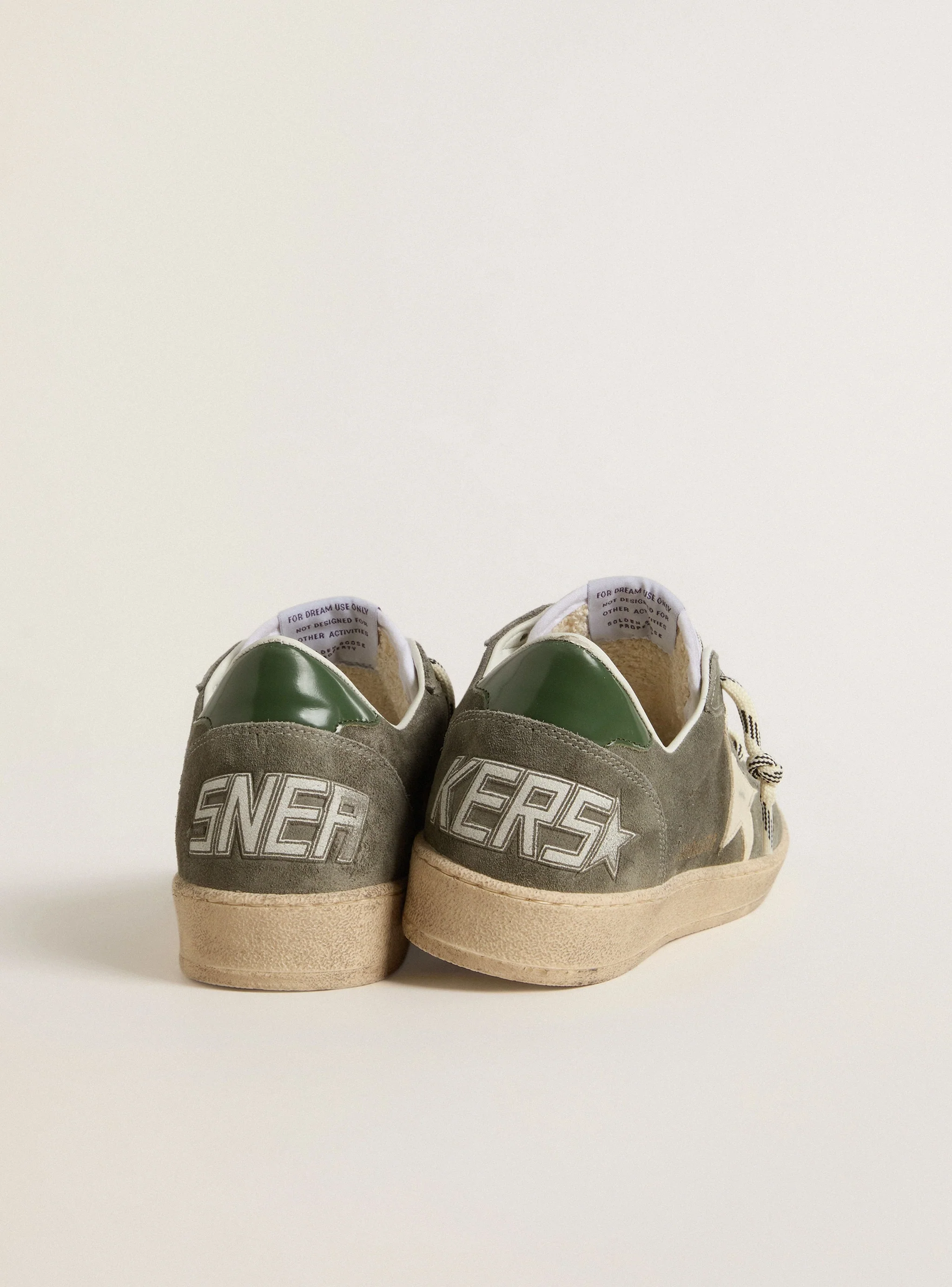 Women | Ball Star with Cream Star & Green Heel Tab | Green x Cream x Black - Image 3