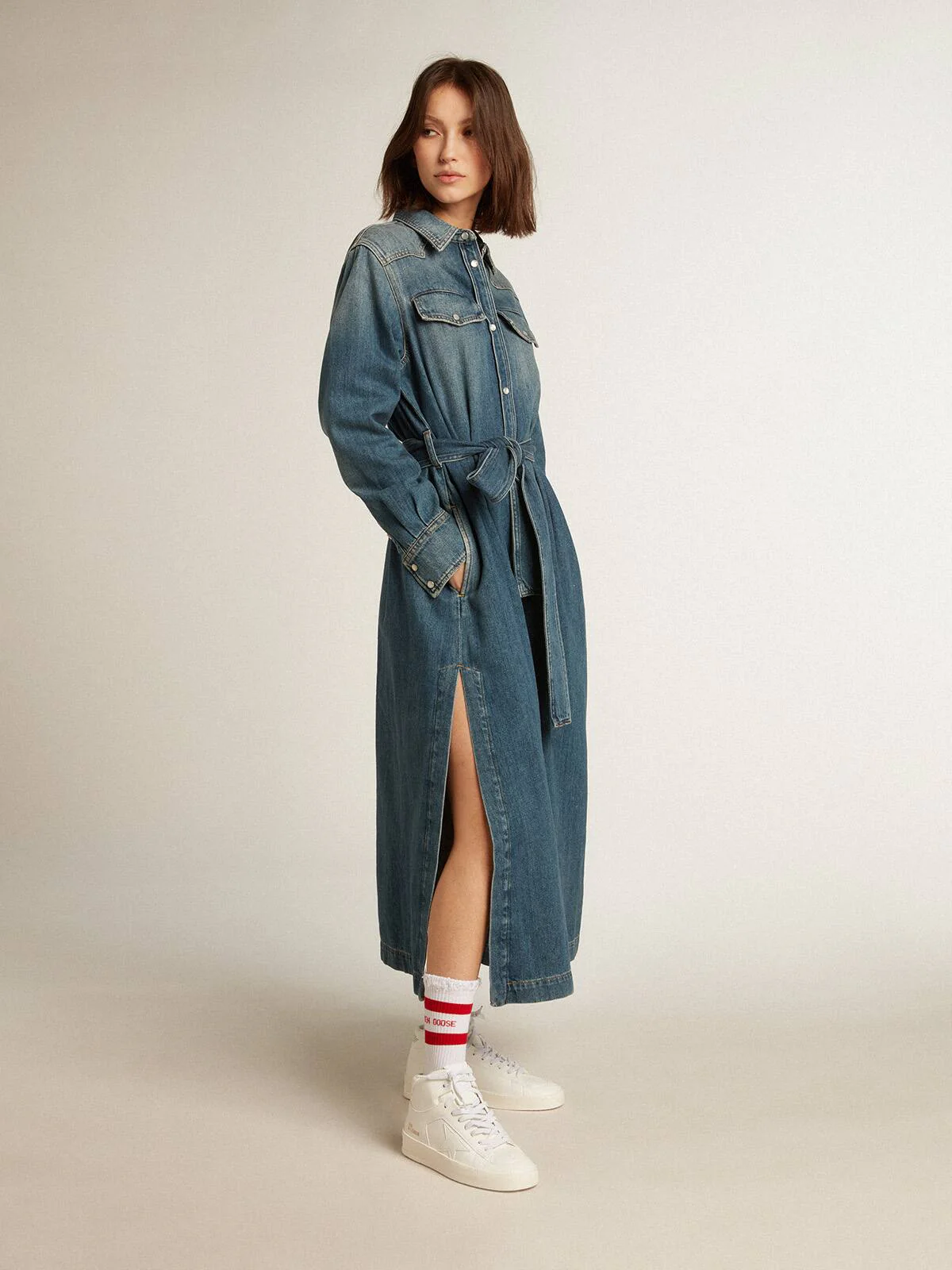Women | Bio-Based Mid-Stardan with White Star & Heel Tab | Optic White - Image 5