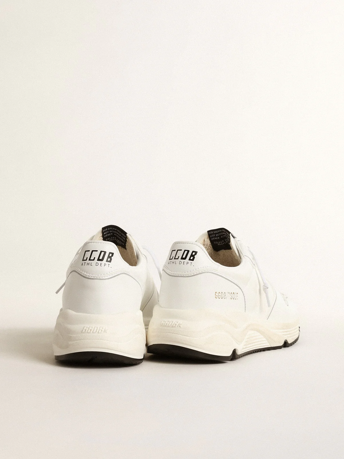 Women | Bio-Based Running Sole with White Star & Heel Tab | Optic White - Image 9