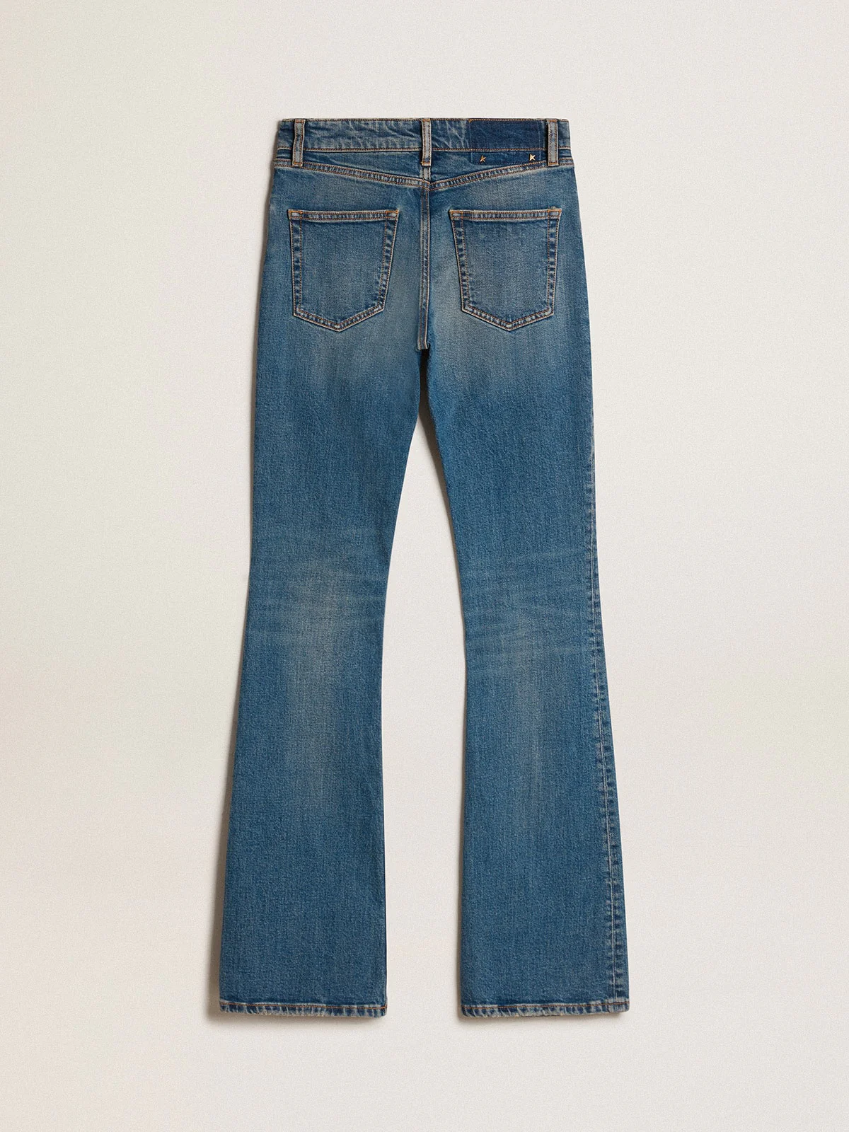 Women | Blue Jeans Elasticated Fabric | Blue - Image 8