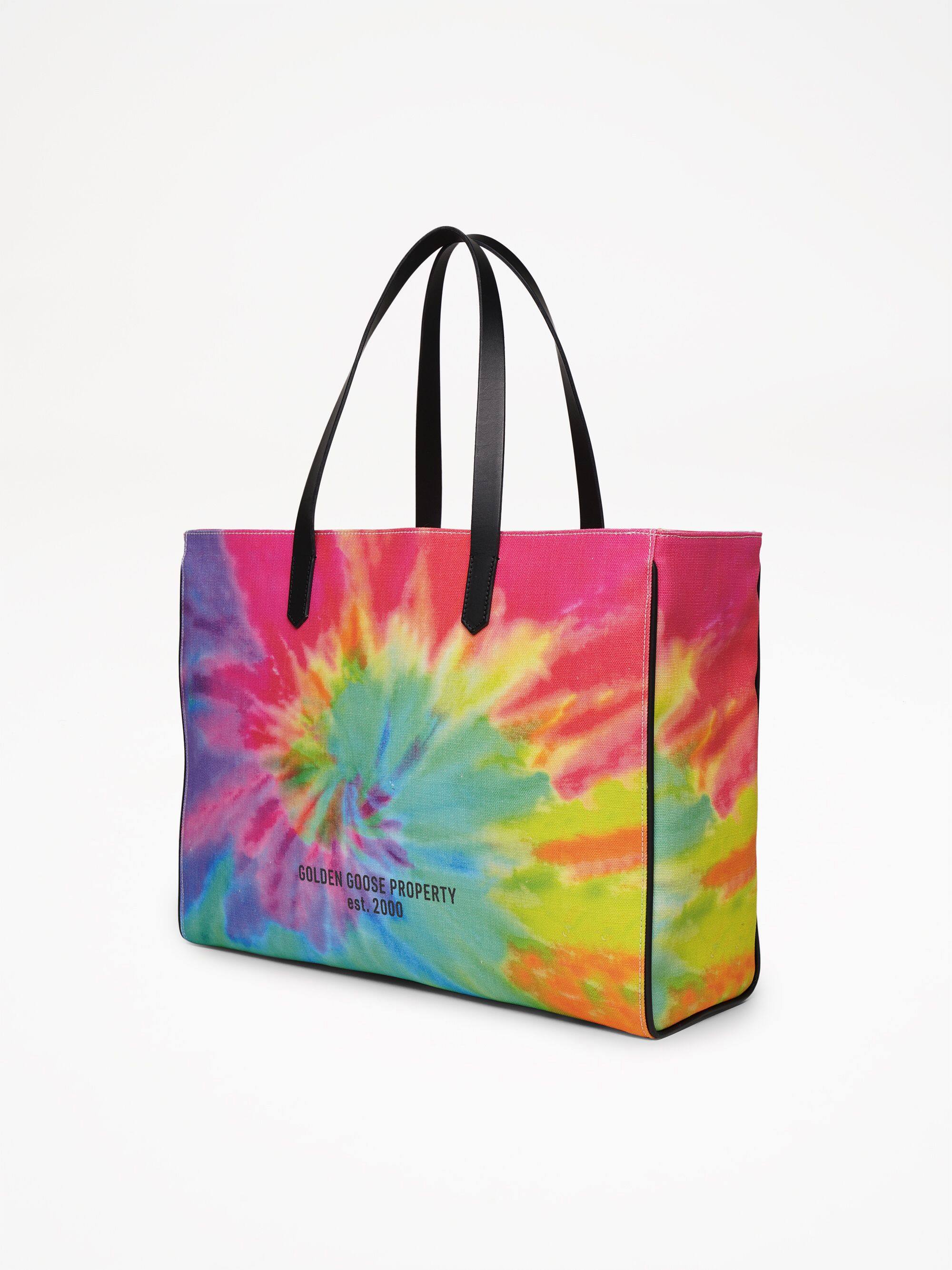 Women | California East-West Tie-Dye Bag with Sneakers Lover Print