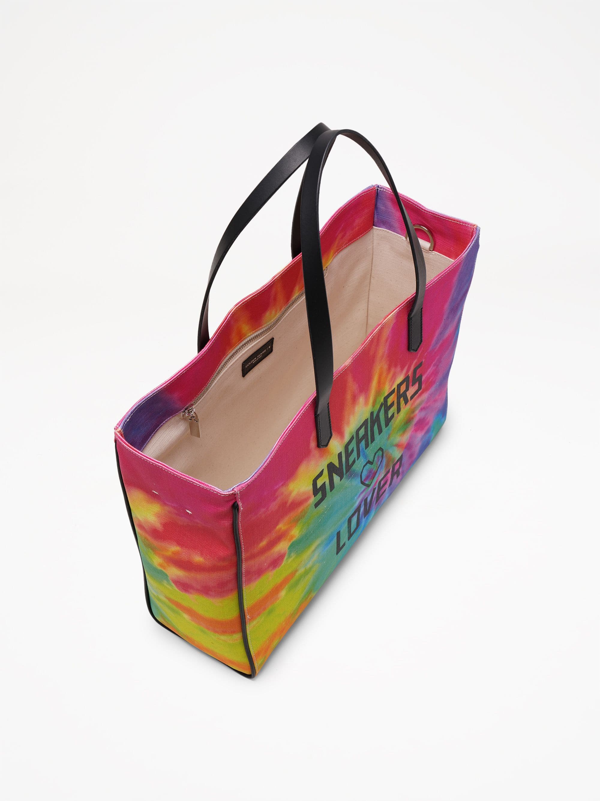 Women | California East-West Tie-Dye Bag with Sneakers Lover Print - Image 4