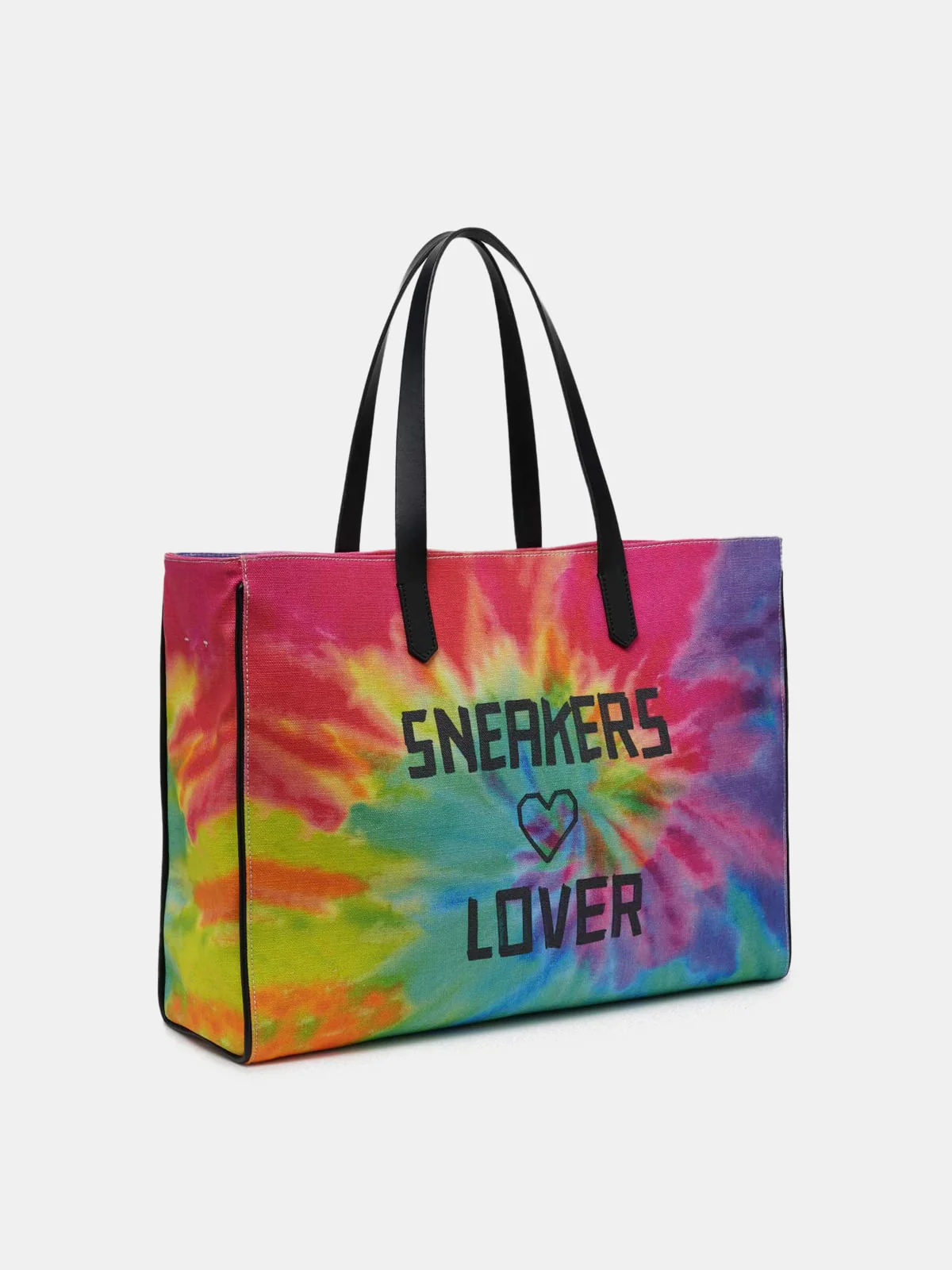 Women | California East-West Tie-Dye Bag with Sneakers Lover Print - Image 5