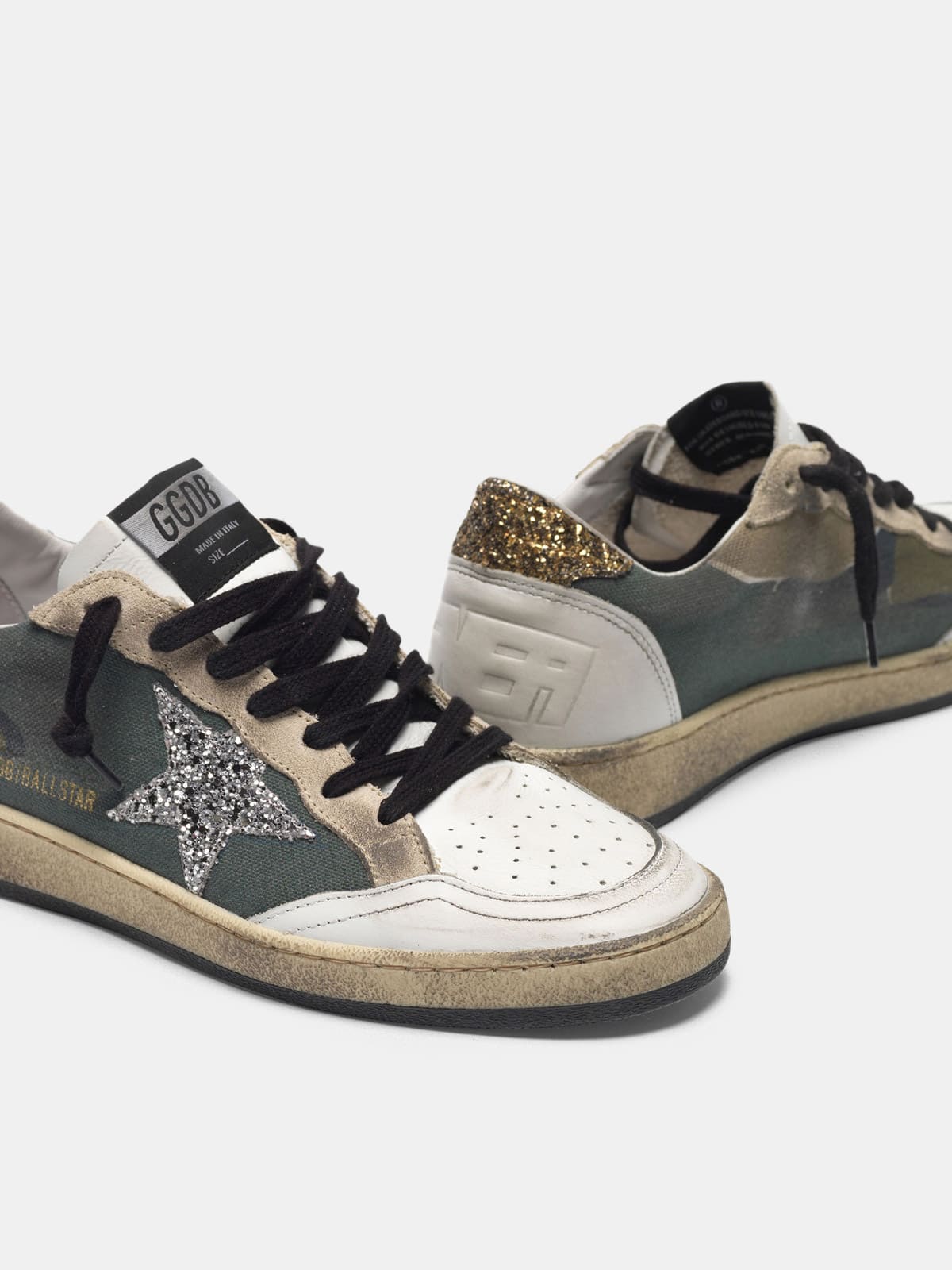 Women | Camouflage Ball Star Sneakers with Glittery Star & Heel Tab - Image 3