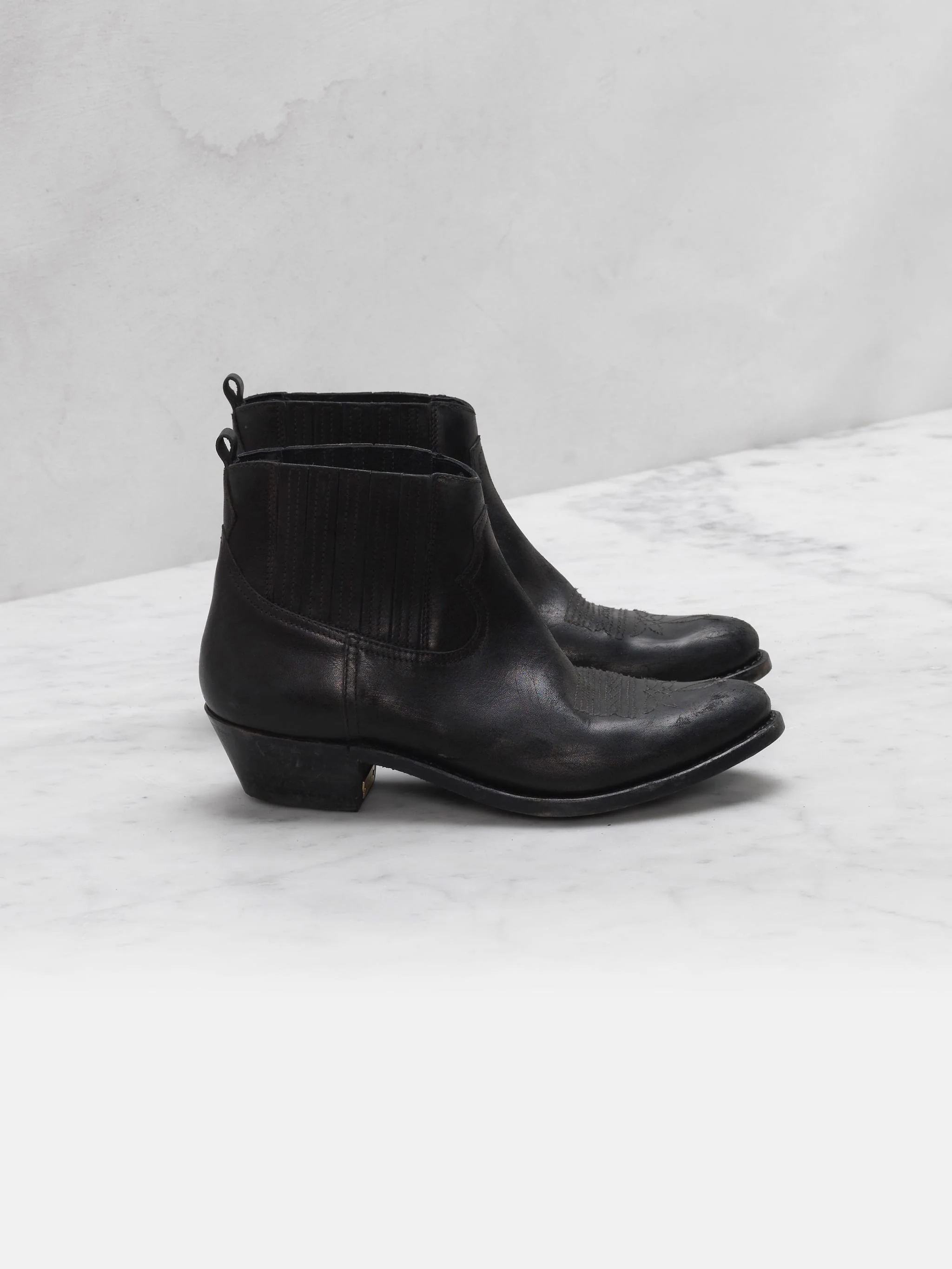 Women | Crosby Ankle Boots Leather with Cowboy-Style Decoration - Image 5