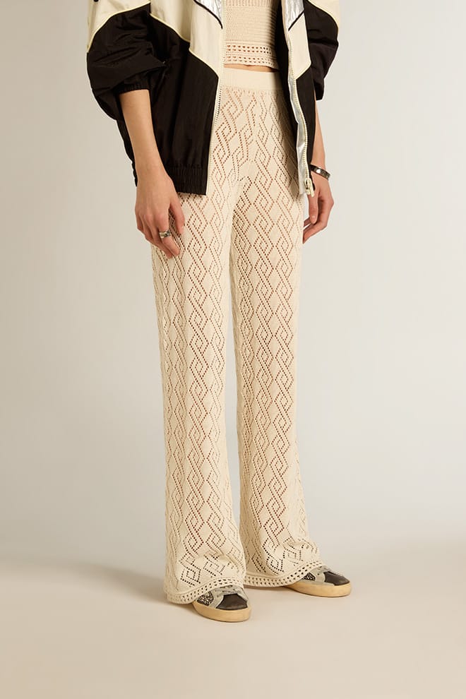 Women | Ecru-Colored Pants | Ecru - Image 3