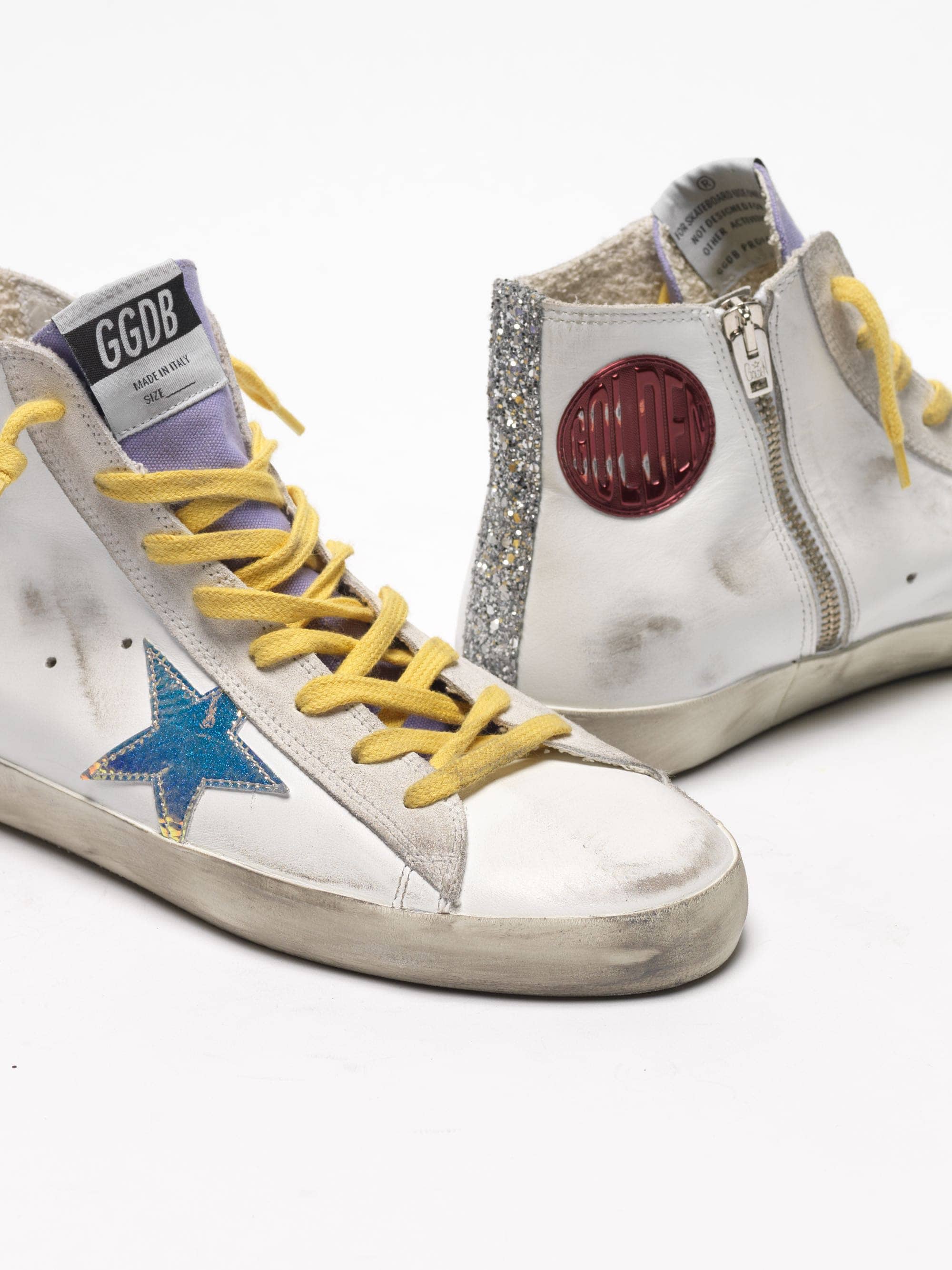 Women | Francy Sneakers with Iridescent Star & Glittery Bands - Image 6