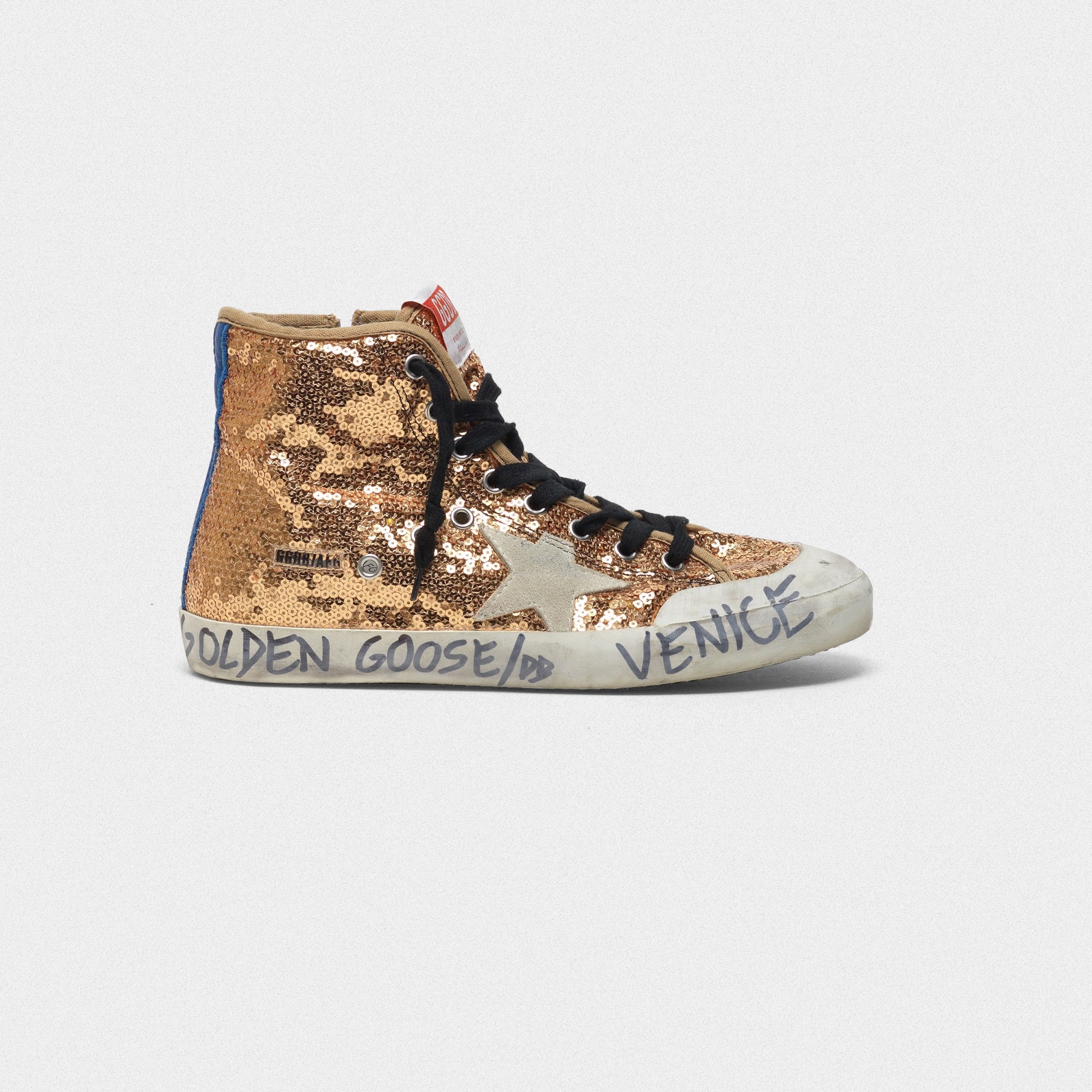 Women | Francy Sneakers with Sequins & Handwritten Lettering On The Outsole - Image 2