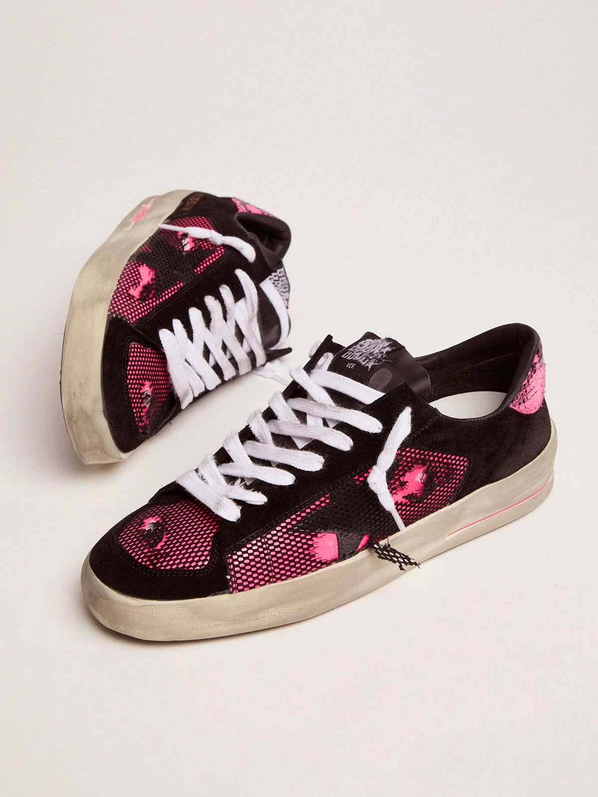 Women | Fuchsia & Black Limited Edition Lab Stardan Sneakers | Black x Pink Fluo - Image 3