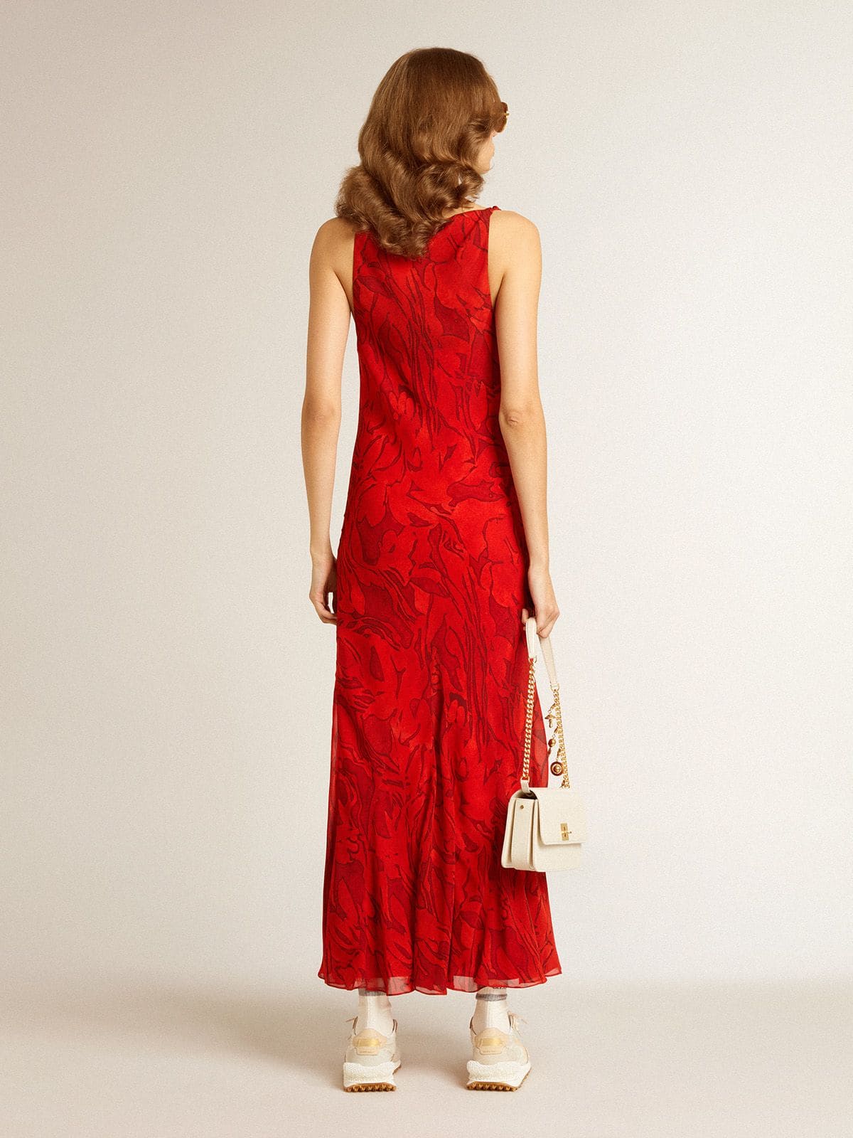 Women | Gioia Bag Vanilla-Colored Sheepskin Leather with Gold Details | Vanilla - Image 6